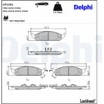 Delphi LP1161 Bremsbelagsatz, Scheibenbremse
