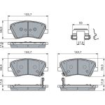 Bremsbelagsatz, Scheibenbremse 0 986 460 189 Bremsbelagsatz, Scheibenbremse 0 986 460 189