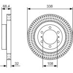 Bremsscheibe 0 986 479 A65 Bremsscheibe 0 986 479 A65