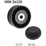 Umlenk-/Führungsrolle, Keilrippenriemen VKM 34120 Umlenk-/Führungsrolle, Keilrippenriemen VKM 34120
