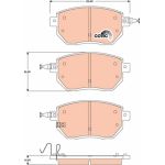 Bremsbelagsatz, Scheibenbremse GDB3416 Bremsbelagsatz, Scheibenbremse GDB3416