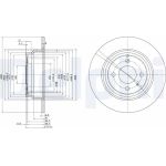 Delphi BG2721 Bremsscheibe