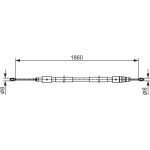 BOSCH 1 987 482 540 Seilzug, Feststellbremse BOSCH 1 987 482 540 Seilzug, Feststellbremse