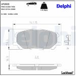 Delphi LP1823 Bremsbelagsatz, Scheibenbremse Delphi LP1823 Bremsbelagsatz, Scheibenbremse
