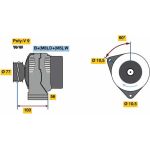 BOSCH 0 124 615 057 Generator BOSCH 0 124 615 057 Generator