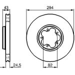 Bremsscheibe 0 986 479 B29 Bremsscheibe 0 986 479 B29