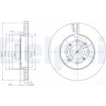 Delphi BG4148 Bremsscheibe Delphi BG4148 Bremsscheibe