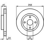 Bremsscheibe 0 986 478 989 Bremsscheibe 0 986 478 989