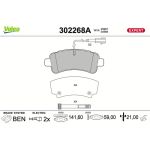 Bremsbelagsatz, Scheibenbremse 302268A Bremsbelagsatz, Scheibenbremse 302268A