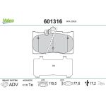 Valeo 601316 Bremsbelagsatz, Scheibenbremse