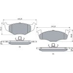 BOSCH 0 986 494 005 Bremsbelagsatz, Scheibenbremse BOSCH 0 986 494 005 Bremsbelagsatz, Scheibenbremse