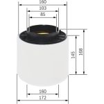 BOSCH F 026 400 283 Luftfilter BOSCH F 026 400 283 Luftfilter