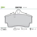 Valeo 598768 Bremsbelagsatz, Scheibenbremse Valeo 598768 Bremsbelagsatz, Scheibenbremse