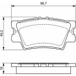 Bremsbelagsatz, Scheibenbremse 0 986 494 154 Bremsbelagsatz, Scheibenbremse 0 986 494 154
