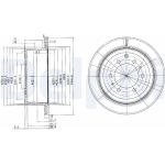 Delphi BG3188 Bremsscheibe Delphi BG3188 Bremsscheibe