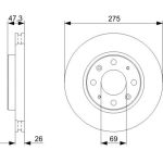 Bremsscheibe 0 986 479 369 Bremsscheibe 0 986 479 369