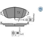 Bremsbelagsatz, Scheibenbremse 025 251 1720/PD Bremsbelagsatz, Scheibenbremse 025 251 1720/PD
