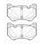 Bremsbelagsatz, Scheibenbremse FDB5156 Bremsbelagsatz, Scheibenbremse FDB5156