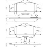BOSCH 0 986 494 508 Bremsbelagsatz, Scheibenbremse BOSCH 0 986 494 508 Bremsbelagsatz, Scheibenbremse