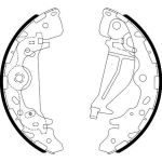 Hella 8DB 355 003-001 Bremsbackensatz Hella 8DB 355 003-001 Bremsbackensatz