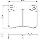 BOSCH 0 986 460 959 Bremsbelagsatz, Scheibenbremse BOSCH 0 986 460 959 Bremsbelagsatz, Scheibenbremse