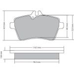 Metzger 1170053 Bremsbelagsatz, Scheibenbremse Metzger 1170053 Bremsbelagsatz, Scheibenbremse