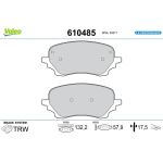 Valeo 610485 Bremsbelagsatz, Scheibenbremse E-PERFORMANCE