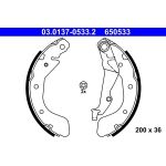 ATE 03.0137-0533.2 Bremsbackensatz