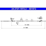 Seilzug, Feststellbremse 24.3727-1972.2 Seilzug, Feststellbremse 24.3727-1972.2