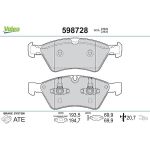 Valeo 598728 Bremsbelagsatz, Scheibenbremse Valeo 598728 Bremsbelagsatz, Scheibenbremse