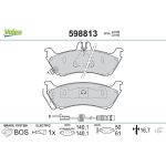 Valeo 598813 Bremsbelagsatz, Scheibenbremse