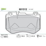 Valeo 601512 Bremsbelagsatz, Scheibenbremse