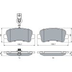 BOSCH 0 986 494 500 Bremsbelagsatz, Scheibenbremse BOSCH 0 986 494 500 Bremsbelagsatz, Scheibenbremse