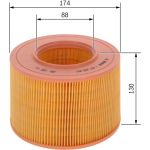BOSCH 1 457 429 841 Luftfilter