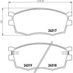 Bremsbelagsatz, Scheibenbremse 8DB 355 006-951