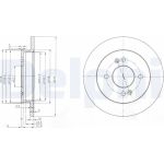 Delphi BG3981 Bremsscheibe Delphi BG3981 Bremsscheibe