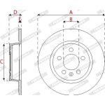 Bremsscheibe DDF2691C Bremsscheibe DDF2691C