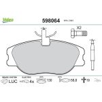 Valeo 598064 Bremsbelagsatz, Scheibenbremse Valeo 598064 Bremsbelagsatz, Scheibenbremse