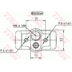 TRW BWD229 Radbremszylinder TRW BWD229 Radbremszylinder