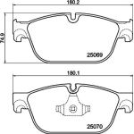 Bremsbelagsatz, Scheibenbremse 8DB 355 015-061 Bremsbelagsatz, Scheibenbremse 8DB 355 015-061