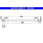 ATE 24.5101-0223.3 Bremsschlauch ATE 24.5101-0223.3 Bremsschlauch