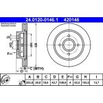 Bremsscheibe 24.0120-0146.1