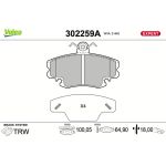 Bremsbelagsatz, Scheibenbremse 302259A Bremsbelagsatz, Scheibenbremse 302259A