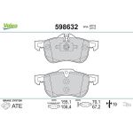 Valeo 598632 Bremsbelagsatz, Scheibenbremse Valeo 598632 Bremsbelagsatz, Scheibenbremse