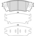 Valeo 601678 Bremsbelagsatz, Scheibenbremse