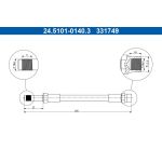ATE 24.5101-0140.3 Bremsschlauch ATE 24.5101-0140.3 Bremsschlauch