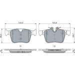 BOSCH 0 986 460 034 Bremsbelagsatz, Scheibenbremse BOSCH 0 986 460 034 Bremsbelagsatz, Scheibenbremse
