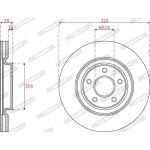 Bremsscheibe DDF2785C-1 Bremsscheibe DDF2785C-1