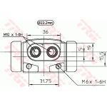 TRW BWH241 Radbremszylinder TRW BWH241 Radbremszylinder