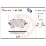 Brembo P 85 099X Bremsbelagsatz, Scheibenbremse XTRA LINE Brembo P 85 099X Bremsbelagsatz, Scheibenbremse XTRA LINE